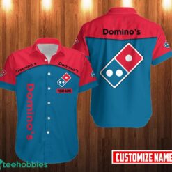 PERSONALIZED domino's pizza Short Sleeve Hawaiian Shirt Custom Name Product Photo 1