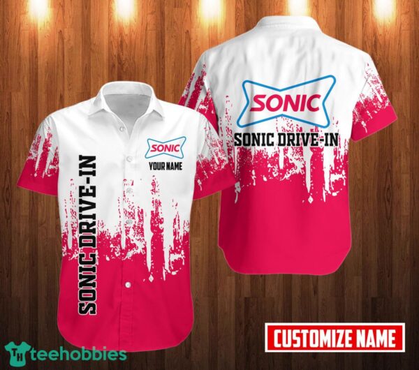 PERSONALIZED sonic drive-in Short Sleeve Hawaiian Shirt Custom Name Product Photo 1