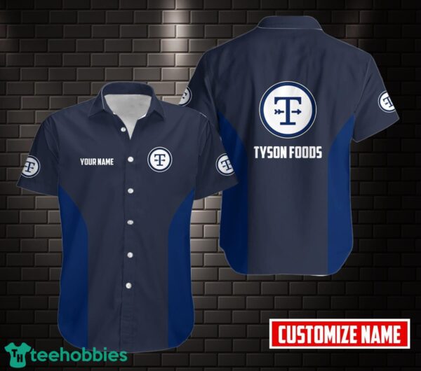 PERSONALIZED tyson foods Short Sleeve Hawaiian Shirt Custom Name Product Photo 1