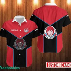 PERSONALIZED wendy's Short Sleeve Hawaiian Shirt Custom Name Product Photo 1