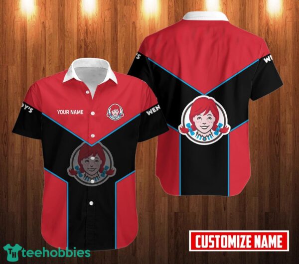 PERSONALIZED wendy's Short Sleeve Hawaiian Shirt Custom Name Product Photo 1