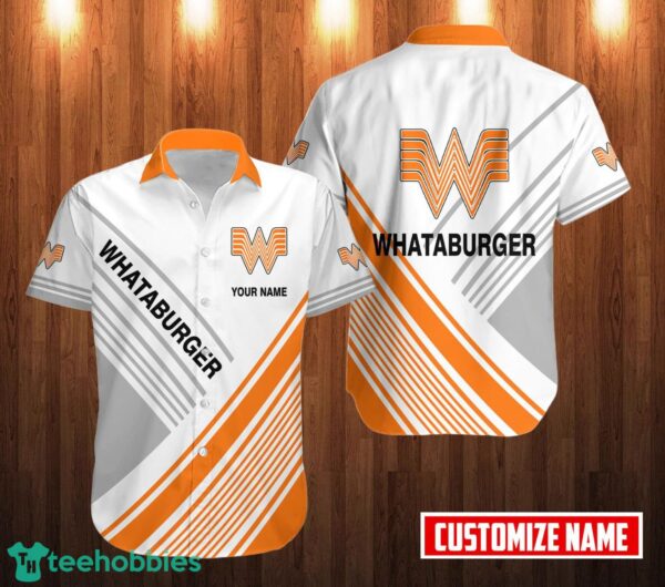 PERSONALIZED whataburger Short Sleeve Hawaiian Shirt Custom Name Product Photo 1