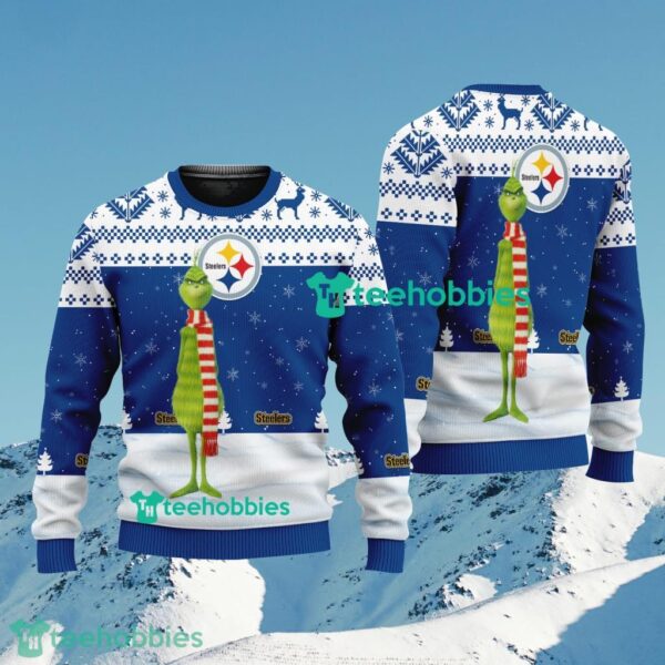 Pittsburgh Steelers Grinch Christmas Home Ugly Sweater Best Gift Fans Product Photo 1