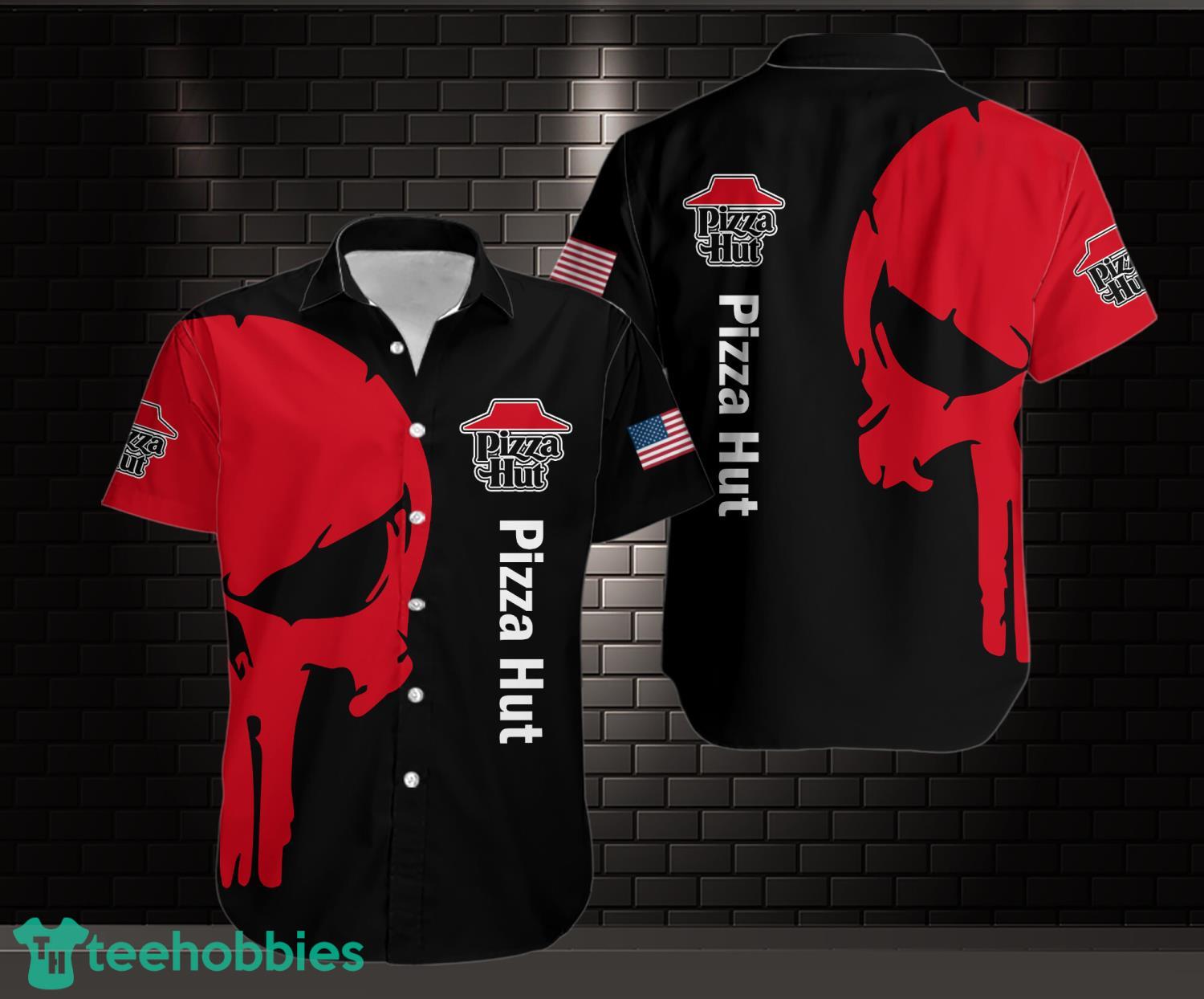 Pizza Hut AOP 3D Hawaiian Shirt Button Shirt image Pizza Hut AOP 3D Hawaiian Shirt Button Shirt Product Photo 1