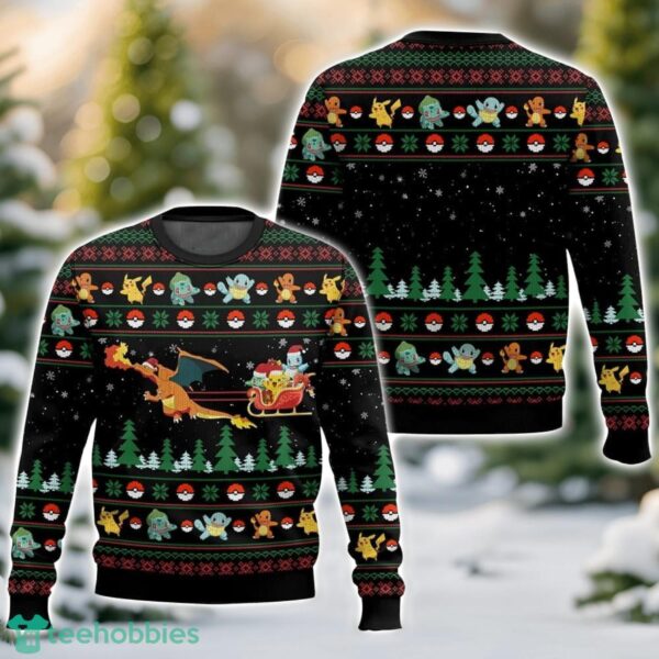 Pokemon Christmas Ugly Christmas Sweater 3D All Printed Sweater Christmas Gift Product Photo 1