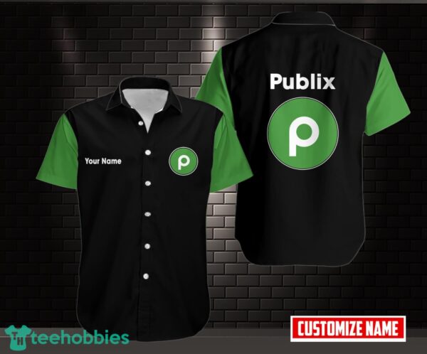 Publix AOP 3D Hawaiian Shirt Button Shirt Custom Name Product Photo 1