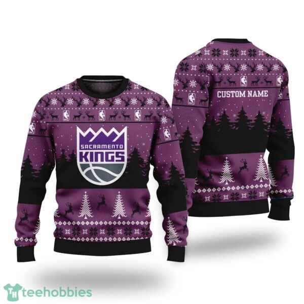 Sacramento Kings Merry Xmas Sweater For Sacramento Kings Fans Sweater - Mockup Sweater 3D