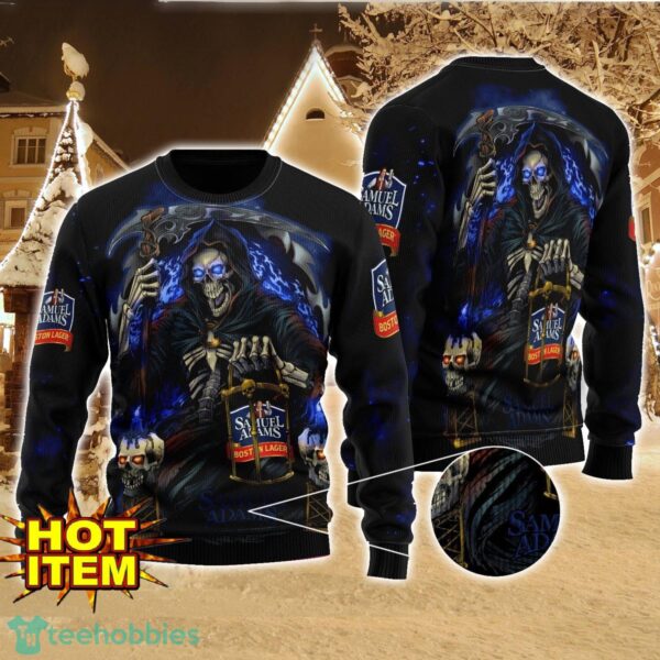 Samuel Adams Death Halloween All Over Print Sweater Halloween Gift For men And Women Product Photo 1