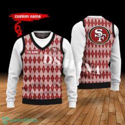 San Francisco 49ers Custom Name New Style Sweater San Francisco 49ers Ghile Style 3D Print Christmas Sweater Product Photo 1