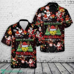 Santa Claus Pickleball Funny Pickleball Christmas Hawaiian Shirt Product Photo 1