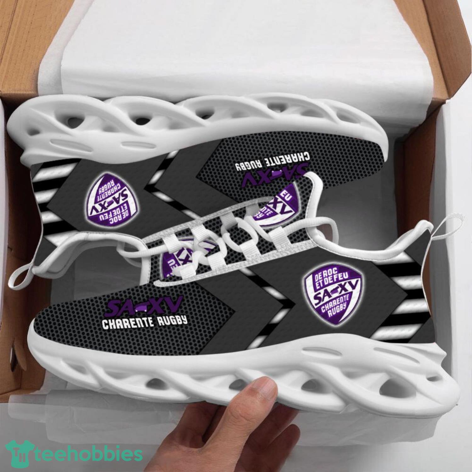SAXV Charente Rugby Max Soul Shoes Sneakers Team Sport Shoes Men Women Gift image SAXV Charente Rugby Max Soul Shoes Sneakers Team Sport Shoes Men Women Gift Product Photo 2