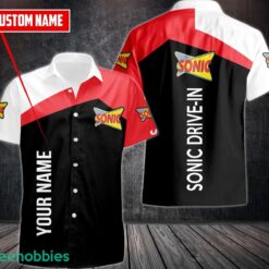 Sonic Drive-In AOP 3D Hawaiian Shirt Button Shirt Custom Name Product Photo 1