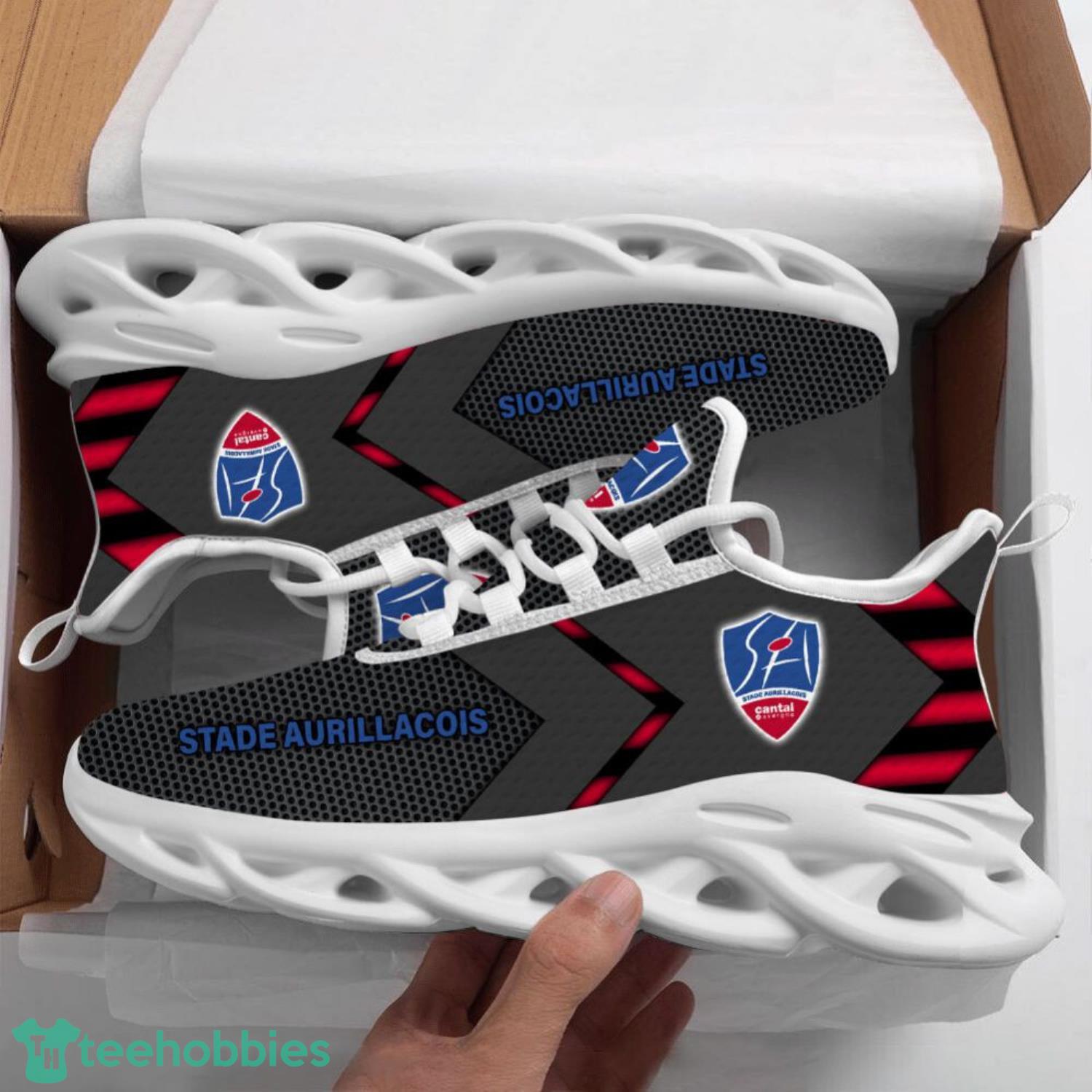 Stade Aurillacois Cantal Auvergne Max Soul Shoes Sneakers Team Sport Shoes Men Women Gift image Stade Aurillacois Cantal Auvergne Max Soul Shoes Sneakers Team Sport Shoes Men Women Gift Product Photo 2