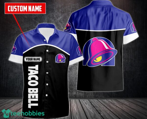 Taco Bell Button Shirt 3D Printed Hawaii Shirt Custom Name Product Photo 1