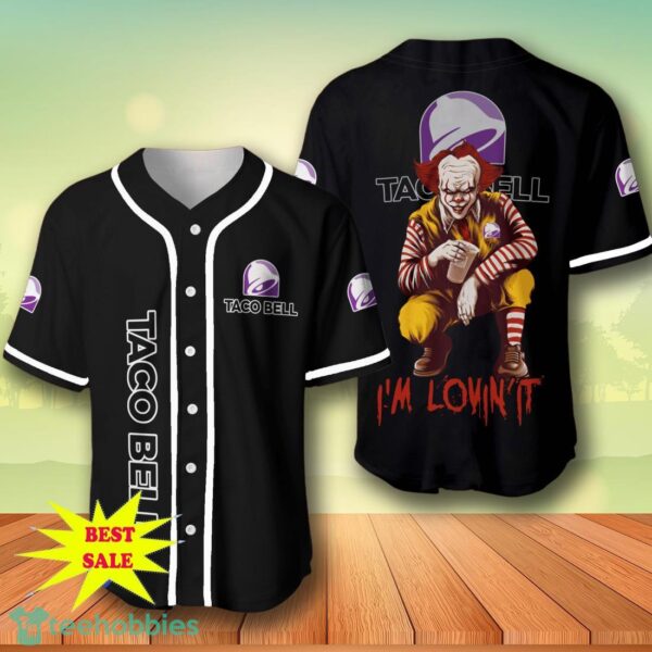 Taco Bell Pennywise Halloween Baseball Jersey For Men And Women Product Photo 1