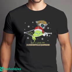 The Grinch I Hate People But I Love Jacksonville Jaguars Christmas T-shirt Product Photo 6