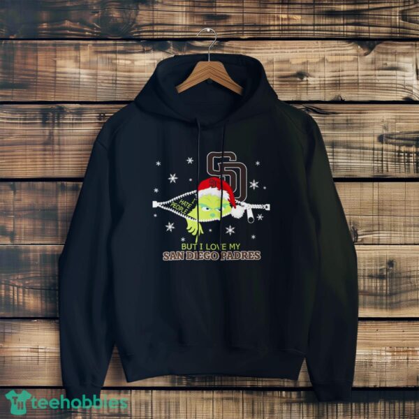 The Grinch I Hate People But I Love San Diego Padres Christmas T-shirt Product Photo 3