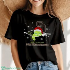 The Grinch I Hate People But I Love San Diego Padres Christmas T-shirt Product Photo 7