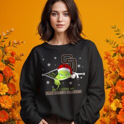 The Grinch I Hate People But I Love San Diego Padres Christmas T-shirt Product Photo 8