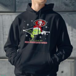 The Grinch I Hate People But I Love San Francisco 49ers Christmas T-shirt Product Photo 3