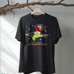 The Grinch I Hate People But I Love San Francisco 49ers Christmas T-shirt Product Photo 6