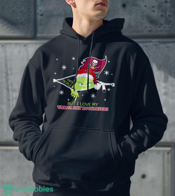 The Grinch I Hate People But I Love Tampa Bay Buccaneers Christmas T-shirt Product Photo 2