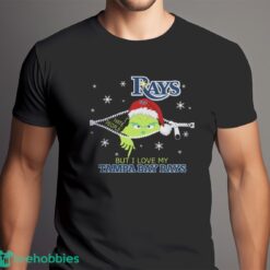 The Grinch I Hate People But I Love Tampa Bay Rays Christmas T-shirt Product Photo 6