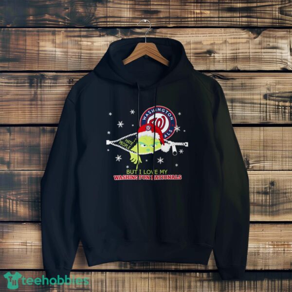 The Grinch I Hate People But I Love Washington Nationals Christmas T-shirt Product Photo 3