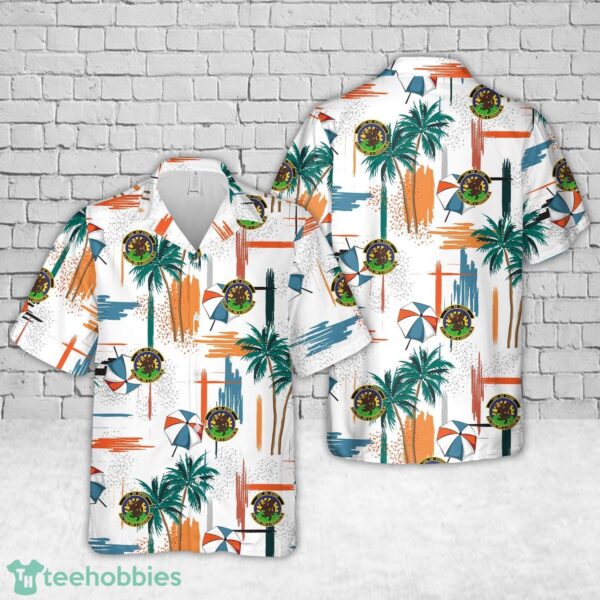 US Army 61st Civil Engineer and Logistics Squadron Hawaiian Shirt Product Photo 1