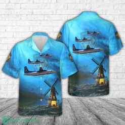 US Army Golden Knights Parachute Demonstration Gold Team Fokker C-31 Troopship Hawaiian Shirt Product Photo 1