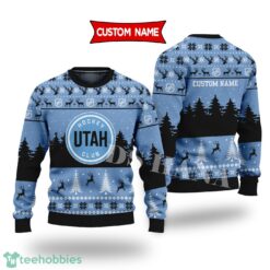 Utah Hockey Club Custom Name Merry Xmas Sweater For Utah Hockey Club Fans Sweater Product Photo 1