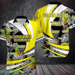 waffle house Button Shirt 3D Printed Hawaii Shirt Product Photo 1