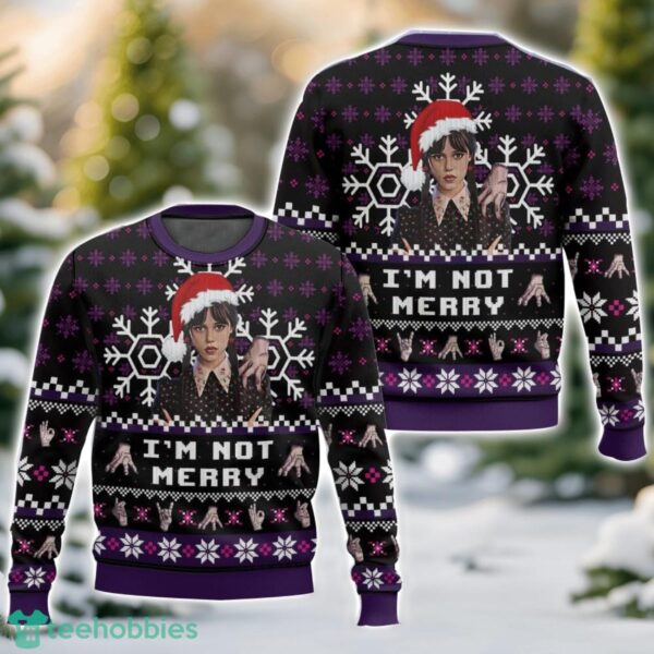 Wednesday and the Hand Christmas Ugly Christmas Sweater 3D All Printed Sweater Christmas Gift Product Photo 1