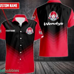 Wendy's Button Shirt 3D Printed Hawaii Shirt Custom Name Product Photo 1