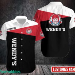 Wendy's Short Sleeve Custom Name Hawaiian Shirt Product Photo 1