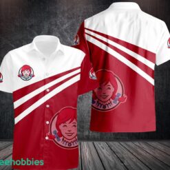 wendy's Short Sleeve Hawaiian Shirt Product Photo 1