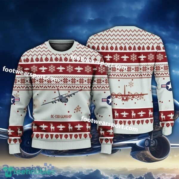 Aircraft AC-130 Gunship AC130 US Air Force Xmas Sweater Gift Christmas - Aircraft AC-130 Gunship AC130 US Air Force Xmas Sweater Gift Christmas