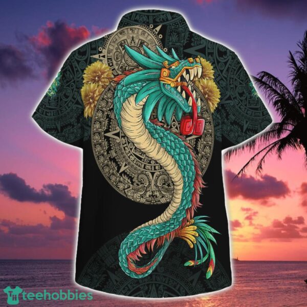 Am Aztec Maya Quetzalcoatl Sunstone Hawaiian Shirt Botton Beach Shirt Product Photo 1