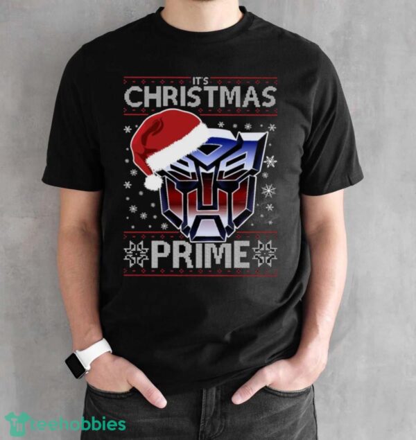 An Autobot Merry Christmas Transformers Unisex Sweatshirt - Black Unisex T-Shirt