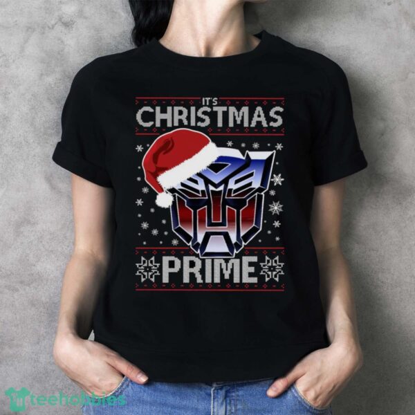 An Autobot Merry Christmas Transformers Unisex Sweatshirt - Ladies T-Shirt