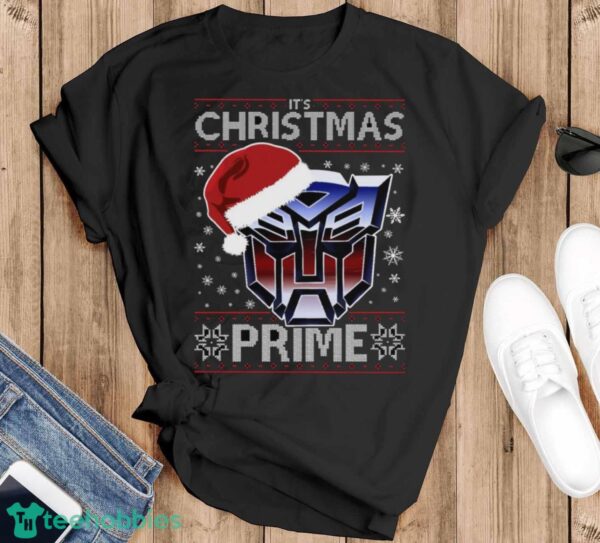 An Autobot Merry Christmas Transformers Unisex Sweatshirt - Black T-Shirt