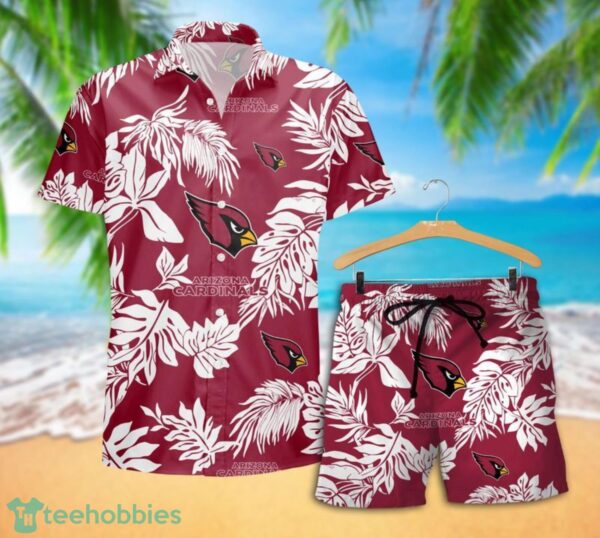 Arizona Cardinals Tropical Pattern Combo Hawaii Shirt and Shorts For Fans Product Photo 2