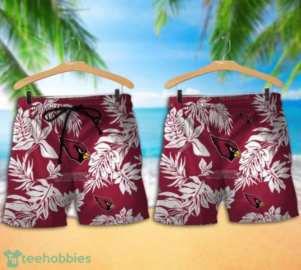 Arizona Cardinals Tropical Pattern Combo Hawaii Shirt and Shorts For Fans Product Photo 1