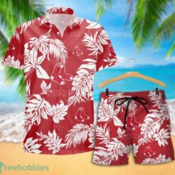 Boston Red Sox Tropical Pattern Combo Hawaii Shirt and Shorts For Fans Product Photo 2