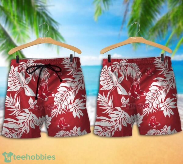 Boston Red Sox Tropical Pattern Combo Hawaii Shirt and Shorts For Fans Product Photo 1