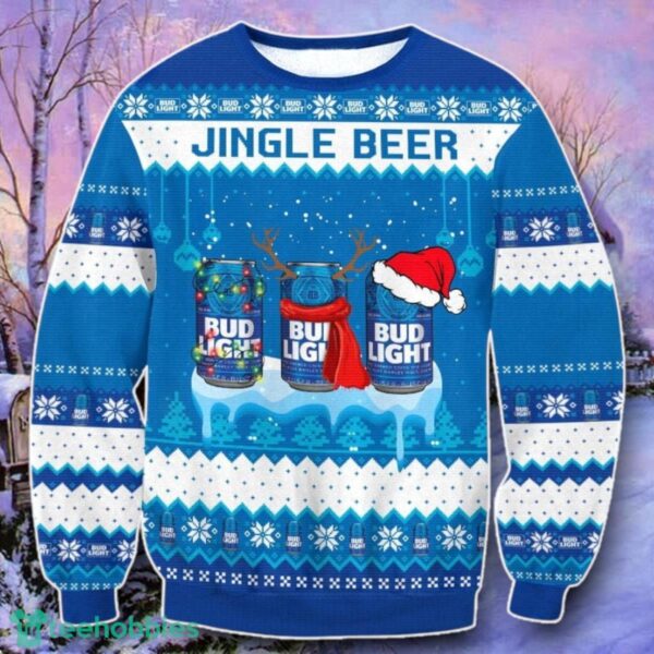 Bud Light Jingle Beer Ugly 3D Sweater Style Gift Product Photo 1