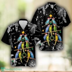 Budgie Bird Christmas Hawaiian Shirt Beach Shirt Product Photo 1