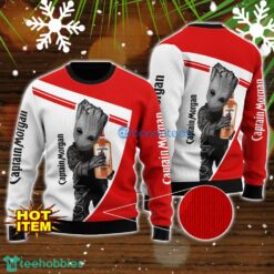 Captain Morgan And Baby Groot 3D Ugly Christmas Sweater For Men And Women Christmas Gift Product Photo 1
