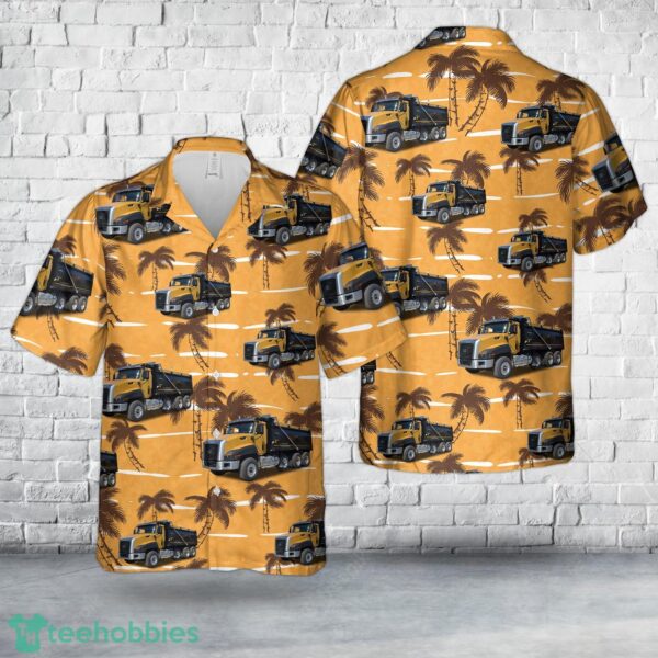 Cat CT660 Dump Truck Hawaiian Shirt Aloha Beach Shirt Product Photo 1