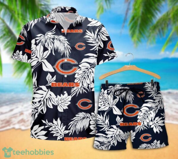 Chicago Bears Tropical Pattern Combo Hawaii Shirt and Shorts For Fans Product Photo 2